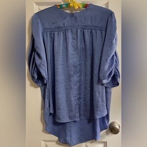 Cato Blue Button-Up Blouse